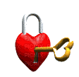 key to heart gif la clé du cœur - Gratis geanimeerde GIF
