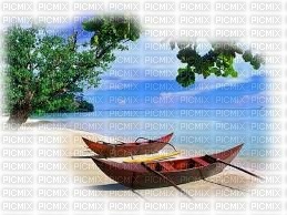 chantalmi paysage plage bateau - Free PNG