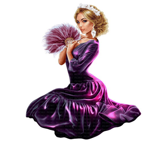 woman in purple by nataliplus - zadarmo png