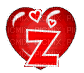 Gif lettre coeur -Z- - GIF animé gratuit
