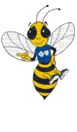 abeja - GIF animado gratis