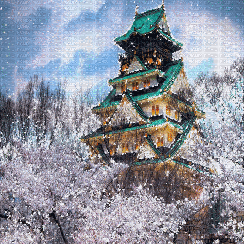 Japanese Inspired Background©ESME4EVA2021 - Ilmainen animoitu GIF