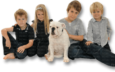 Kaz_Creations Children Friends Dog - gratis png