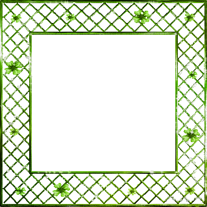 soave frame animated web clover patrick green - Бесплатный анимированный гифка