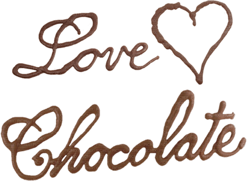 Chocolate.Love chocolate.text.Victoriabea - png gratis
