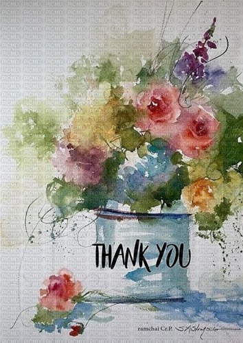 painting thank you - gratis png