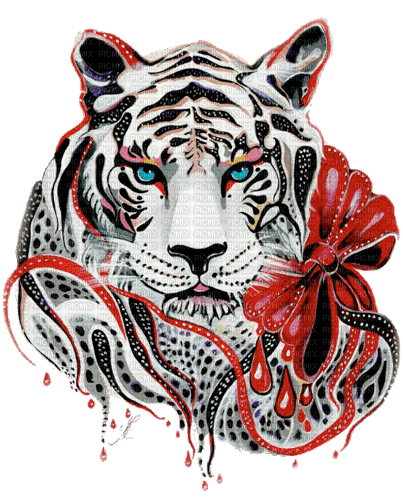 Y.A.M._Art tiger animals - png ฟรี