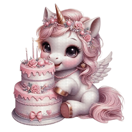 unicorn birthday - ilmainen png