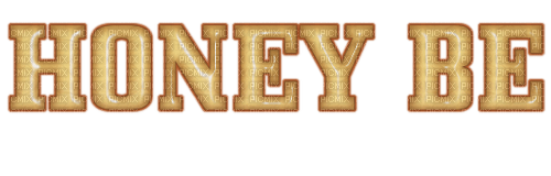 Honey Text Brown Beige - Bogusia - Free PNG