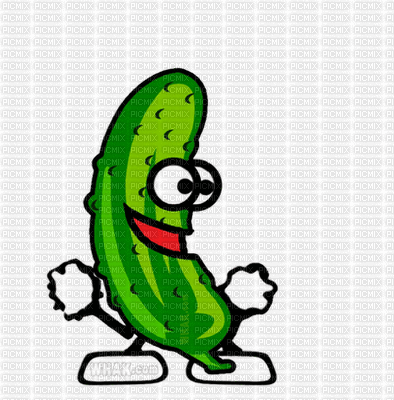 dancing cucumber - GIF animado gratis
