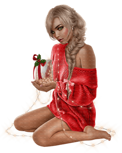 christmas woman by nataliplus - 無料png