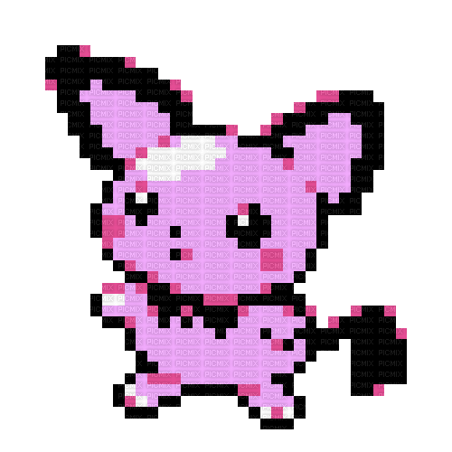 Cute pink pichu - Pokemon gold & silver - 免费动画 GIF