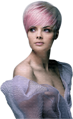 woman pink hair bp - besplatni png