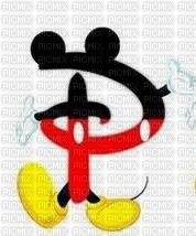 image encre lettre P Mickey Disney edited by me - Free PNG