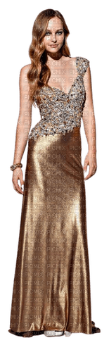 kikkapink winter woman gold fashion - 免费PNG
