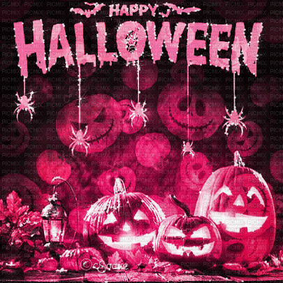 soave background animated halloween text pumpkin - Free animated GIF