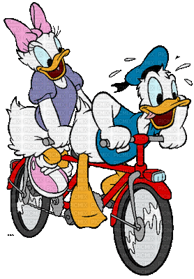 Donald et Daysie - GIF animé gratuit