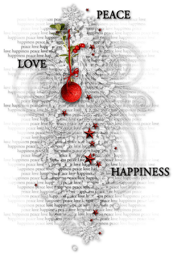 Christmas.Overlay.White.Red.Black.Green - PNG gratuit