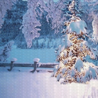 winter landscape, christmas - png ฟรี