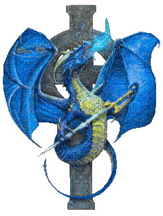 dragon bleu - Бесплатный анимированный гифка