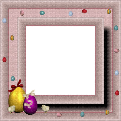 easter-frame-pink - png gratuito