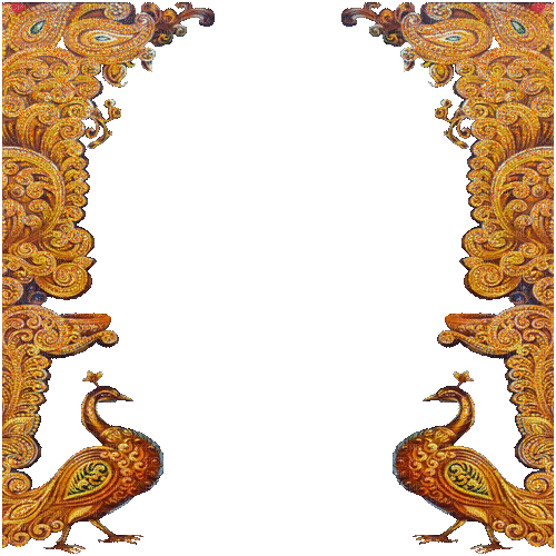 Gold Temple India Frame - GIF animate gratis