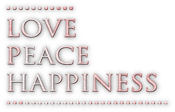 soave text love peace happiness pink - Free PNG