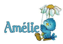 First name Amélie - GIF animé gratuit