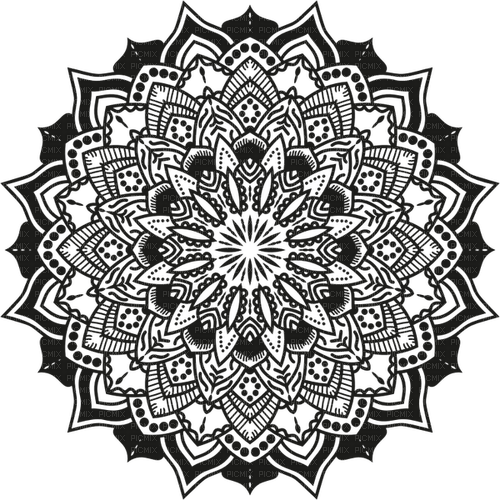Mandala Black - png grátis