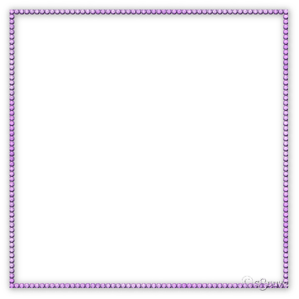 soave frame deco vintage pearl border purple - PNG gratuit
