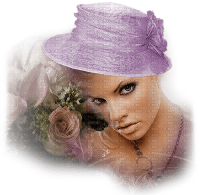 woman in hat bp - PNG gratuit