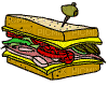 Sandwich - Gratis geanimeerde GIF