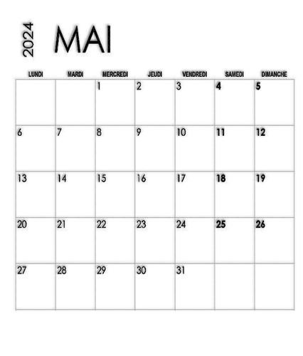 loly33 calendrier  mai - PNG gratuit