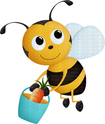 Kaz_Creations Cute Cartoon Love Bees Bee Wasp - 免费PNG