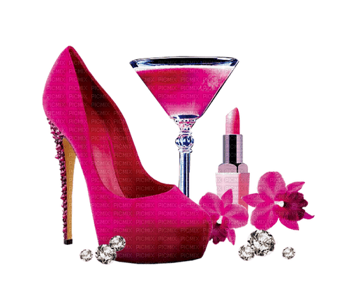 chaussures, rose, fleurs,glamour, diamant,Pelageya - kostenlos png