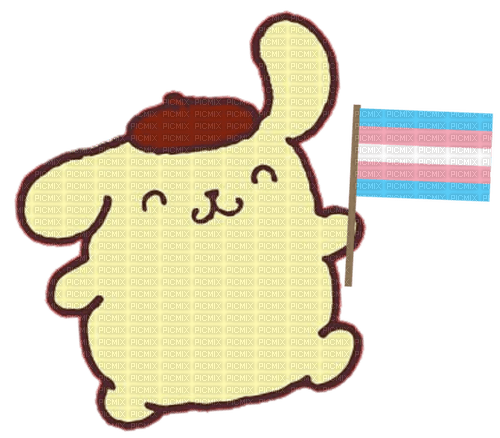 Pompompurin trans pride - gratis png