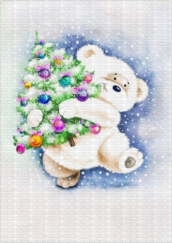 Christmas Bear - бесплатно png
