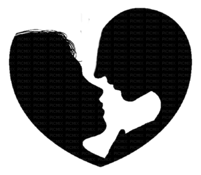 couple silhouette - png grátis