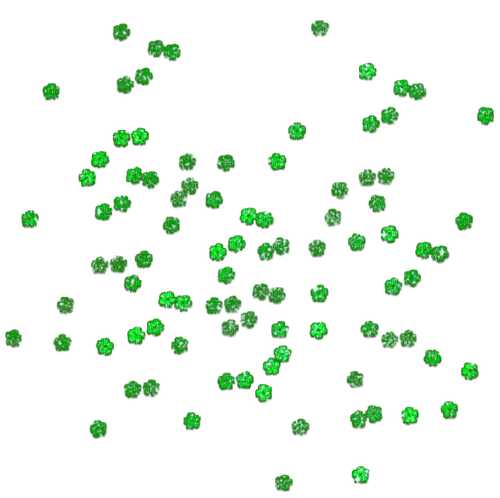 Green flowers deco overlay [Basilslament] - 免费PNG