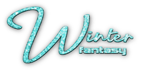 soave text winter fantasy teal - PNG gratuit