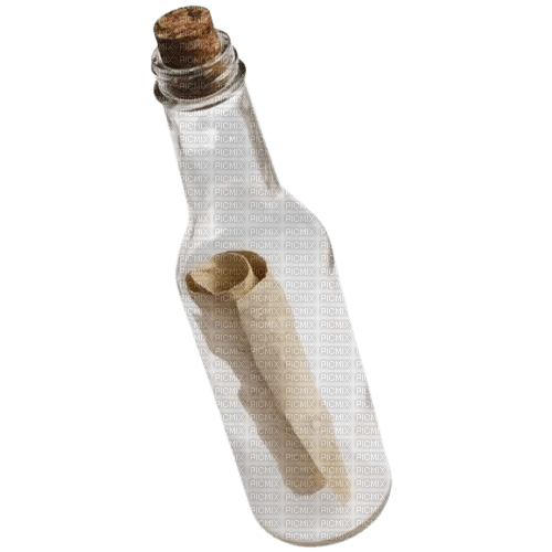 message in a bottle - darmowe png