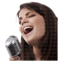 Kaz_Creations Woman-Femme-Singing - png gratis