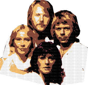 Zespół ABBA... - GIF animado grátis