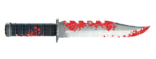red glitter knife - Free animated GIF