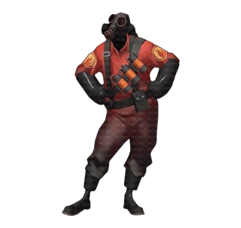 pyro standing gay - PNG gratuit