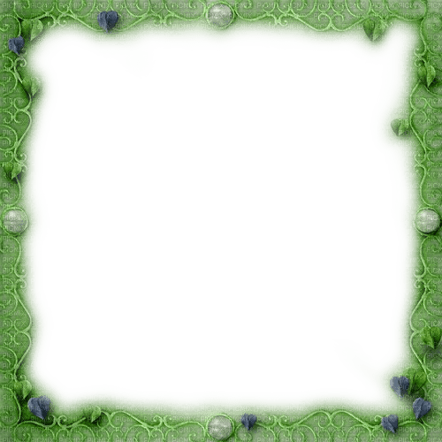 Green.Blue.White - Frame - By KittyKatLuv65 - zadarmo png