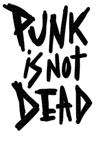 punk is not dead - GIF animado grátis