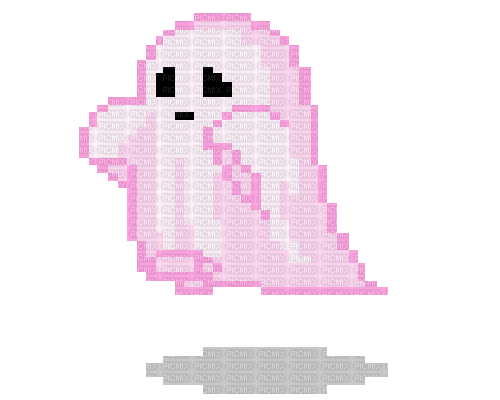 pink ghost - Nemokamas animacinis gif