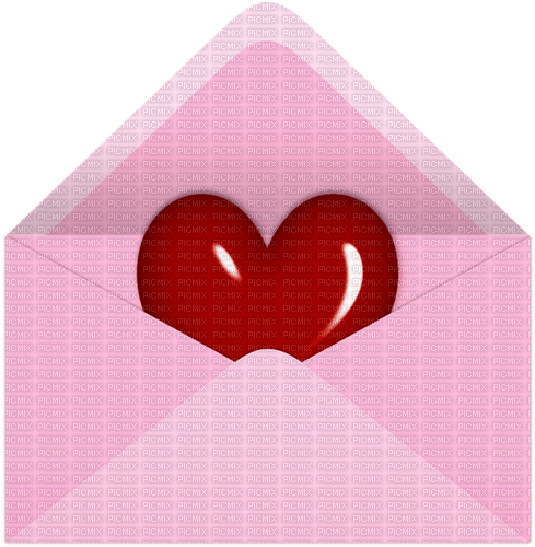 Envelope.Heart.Red.Pink - PNG gratuit