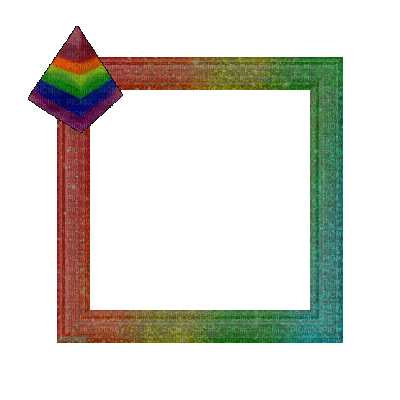 Small Rainbow Frame - Gratis geanimeerde GIF